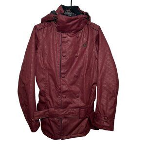 DC Shoes Exotex 10k Waterproof Snowboard/Ski Jacket Maroon Size S Women's